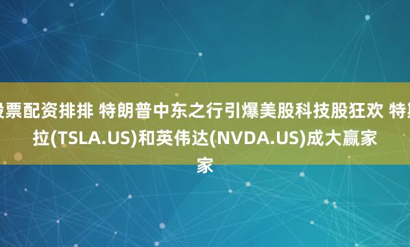 股票配资排排 特朗普中东之行引爆美股科技股狂欢 特斯拉(TSLA.US)和英伟达(NVDA.US)成大赢家