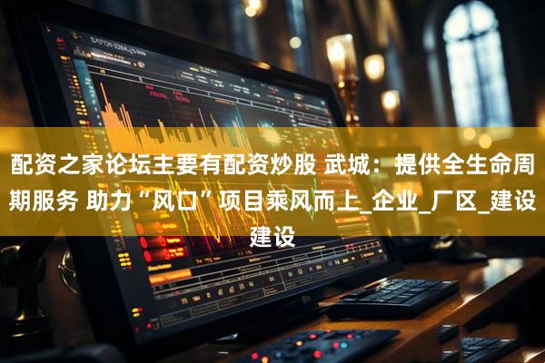 配资之家论坛主要有配资炒股 武城:提供全生命周期服务 助力“风口”项目乘风而上_企业_厂区_建设