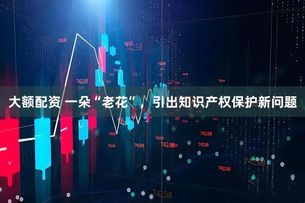 大额配资 一朵“老花”，引出知识产权保护新问题